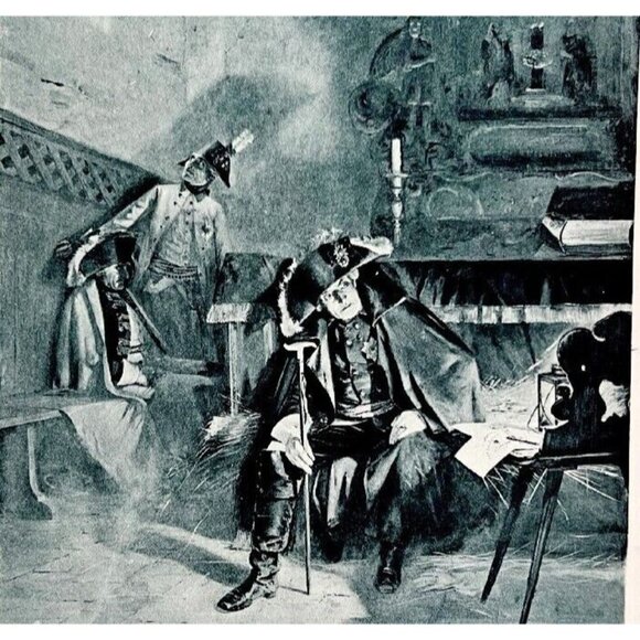 Repulsed At Torgau Frederick the Great Photogravure Victorian 1894 Print DWP2A - Picture 1 of 3